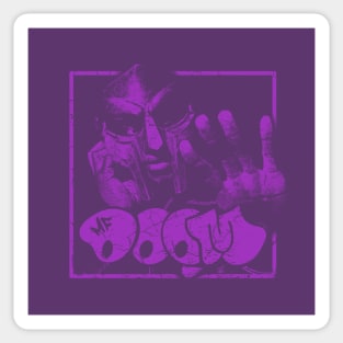 mf doom purple Sticker